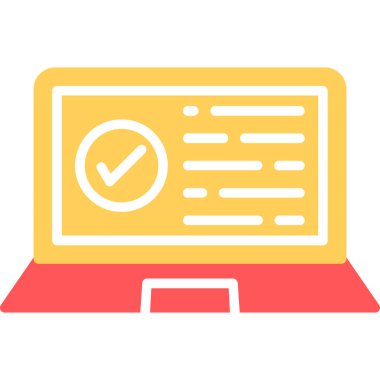 Kontrol listesi. Web simgesi basit illüstrasyon