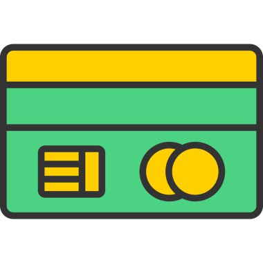 kart simge vektör çizim