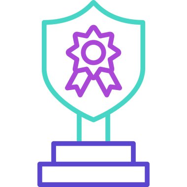 Madalya. Web simgesi basit illüstrasyon