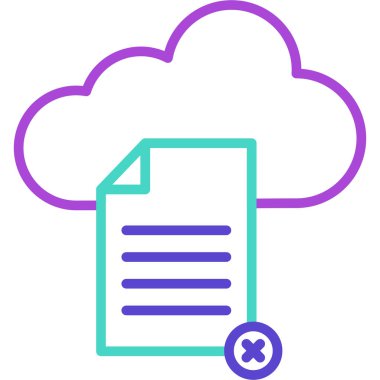 Bulut. Web simgesi basit illüstrasyon