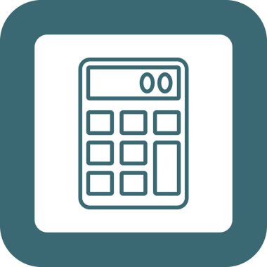 hesap makinesi simgesi vektör illüstrasyonu