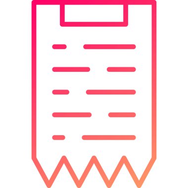 Belge. Web simgesi basit illüstrasyon