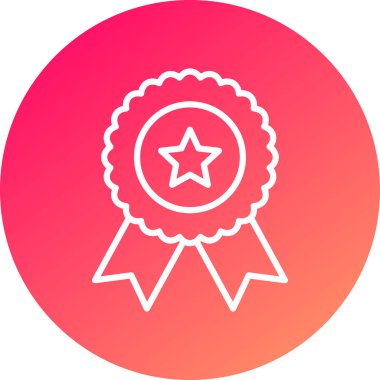 Rozet. Web simgesi basit tasarım