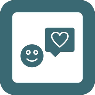 Sohbet iletisi simgesi. vektör çizim