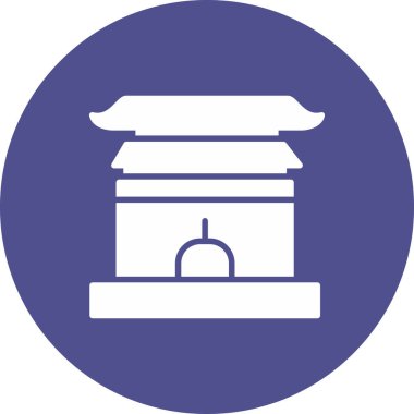 Bir sütunun vektör illüstrasyonu