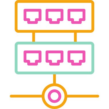 ağ paylaşım simgesi çizimi