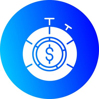 Dolar ve para simgesinin vektör illüstrasyonu