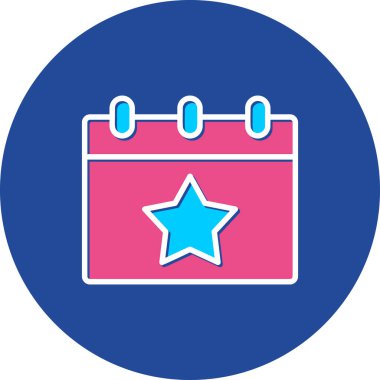 Bir yıldız simgesinin vektör illüstrasyonu