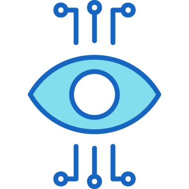 Göz simgesi vektör illüstrasyonu