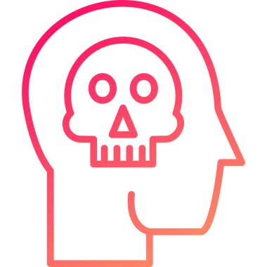 Kurukafa simgesi vektör illüstrasyonu