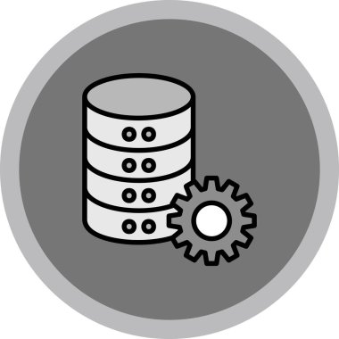 veritabanı vektör simge tasarım şablonu