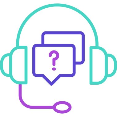 Kulaklık. Web simgesi basit illüstrasyon