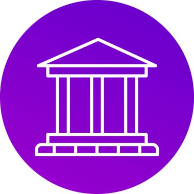 Benzersiz banka kabartma vektör simgesi