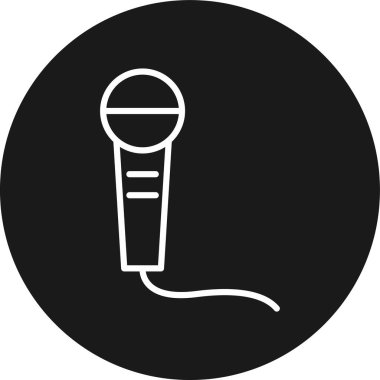 mikrofon vektör sembol tasarımı