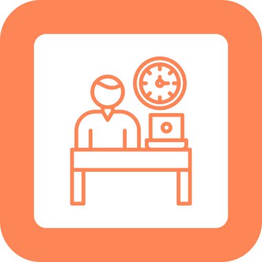 zaman simgesi, vektör illüstrasyonu