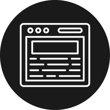 Web tasarım simgesi, basit illüstrasyon