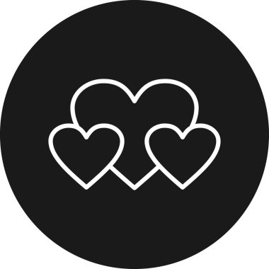 Aşk simgesinin vektör illüstrasyonu