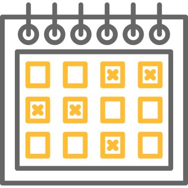 Takvim. Web simgesi basit illüstrasyon