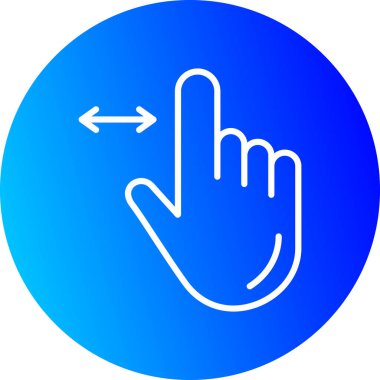 Bir el simgesinin vektör illüstrasyonu