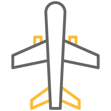 Uçak. Web simgesi basit illüstrasyon