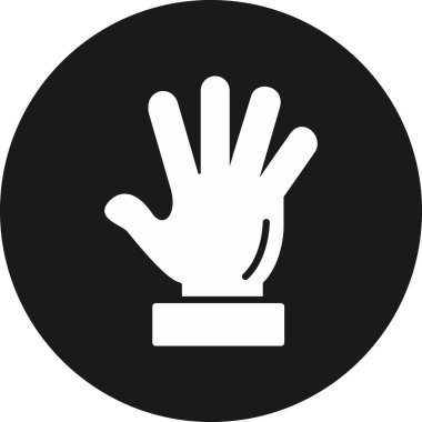 eldiven simgesi vektör illüstrasyonu.