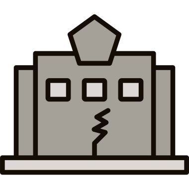 Fabrika Binası simgesi, anahat stili