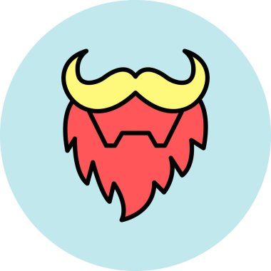 Çizgi film bıyığının vektör çizimi