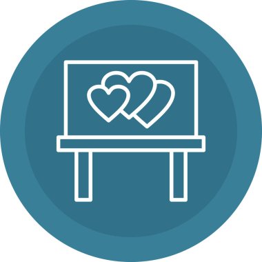 Dizüstü bilgisayar simgesi vektör çizimi