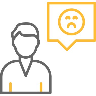 Sohbet simgesi, vektör çizimi