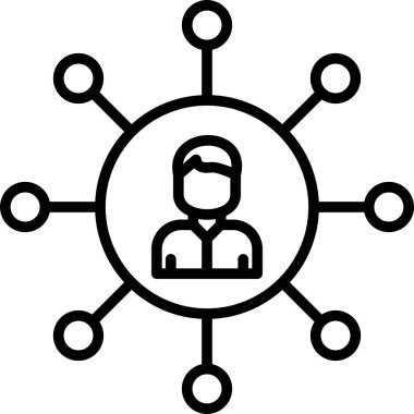 ağ bağlantısı simgesi ana hat biçiminde