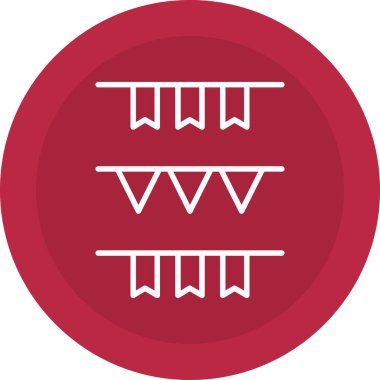 Kırmızı daire simgesinin vektör illüstrasyonu