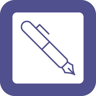 Kalem. Web simgesi basit illüstrasyon