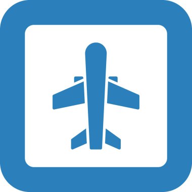 Uçak simge vektör çizim