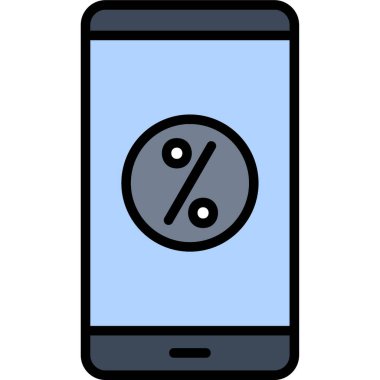 akıllı telefon simgesi vektör illüstrasyonu