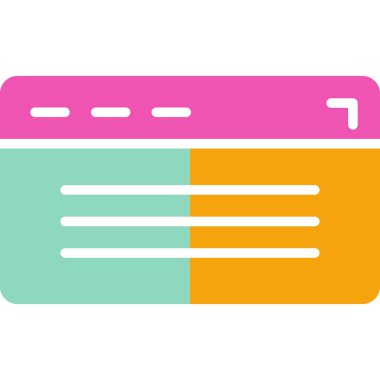 Kredi kartıyla. Basit resimleme