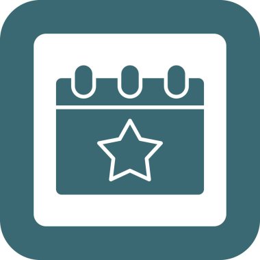 Takvim Simgesi Soyut Arka Gruplamada İzole Edildi