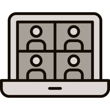 Beyaz arkaplanda iş görüşmesi vektör illüstrasyonu