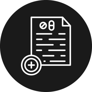 Belge simgesinin vektör illüstrasyonu