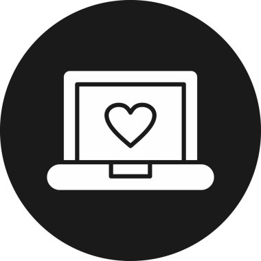 Bilgisayar. Web simgesi basit illüstrasyon