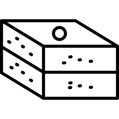 Peynir. vektör simgesi basit resimleme