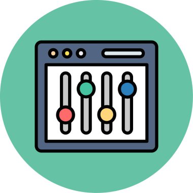 Web tasarım simgesi, vektör illüstrasyonu