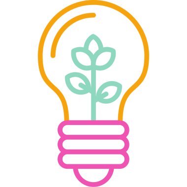 ampul simgesi vektör illüstrasyonu