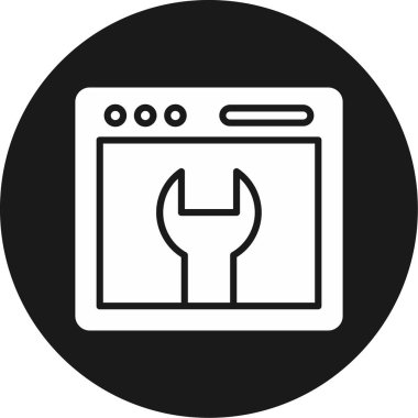 Web tasarım ikonu vektör illüstrasyonu