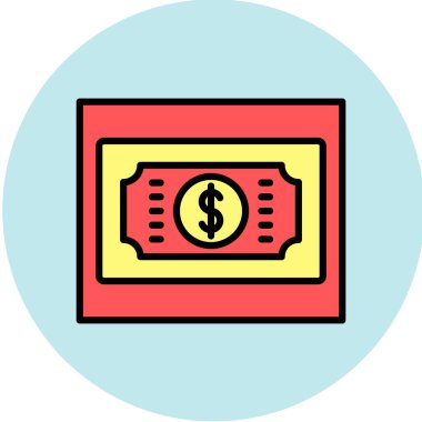 Dolar simgesi vektör illüstrasyonu