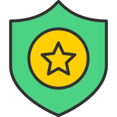 Rozet. Web simgesi basit illüstrasyon