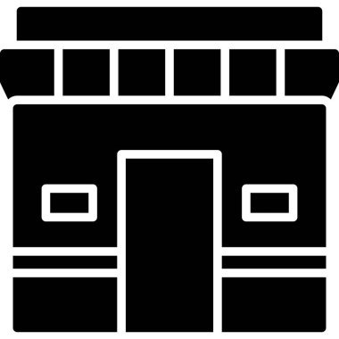 bina simgesi, basit illüstrasyon