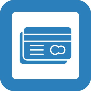 Soyut arkaplanda kredi kartı simgesi izole edildi