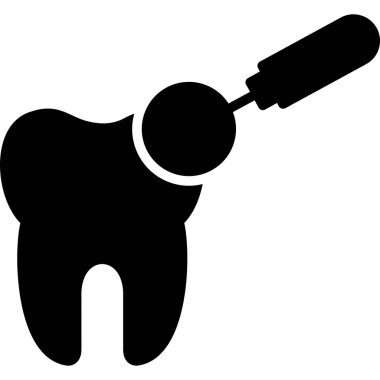 Diş bakımı ikonu. Vektör çizimi. düz dizayn.