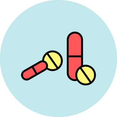 Haplar. Web simgesi basit illüstrasyon