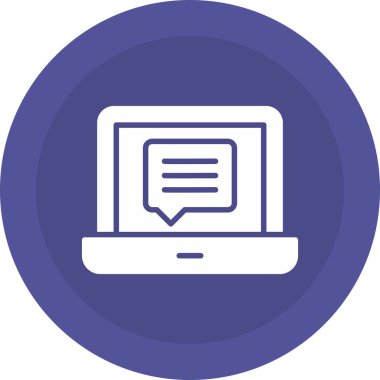 bilgisayar izleme simgesi, vektör illüstrasyonu